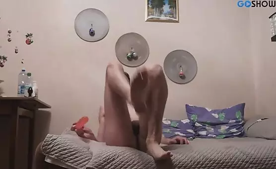 Horny Guy Gets His Ass Fucked by Monstrous Dildo